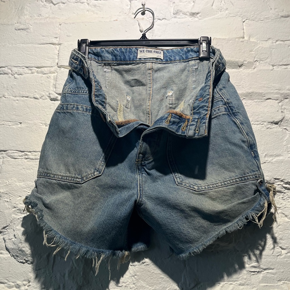 We The Free Blue Jean Shorts